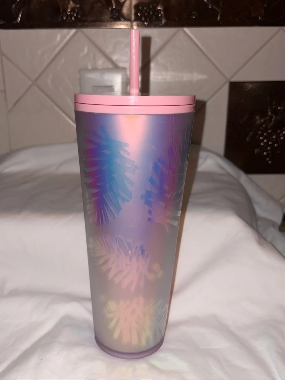 Starbucks Pine Cone 2019 Limited Edition Holiday Palm Leaf Venti Tumbler 24oz